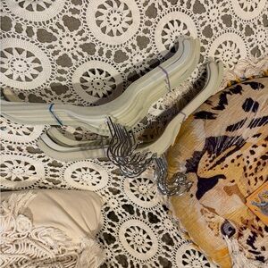 Set of 30 Joy Mangano velvet  hangers shirt beige tan shades slim non slip